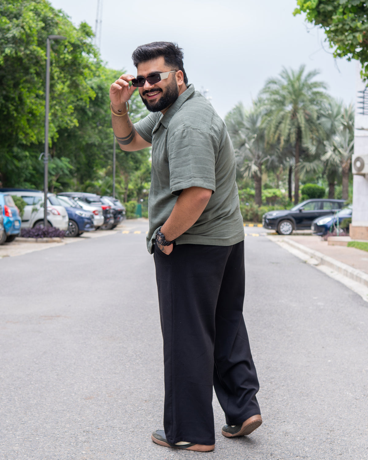 Teal Green RelaxFit Casual Shirt