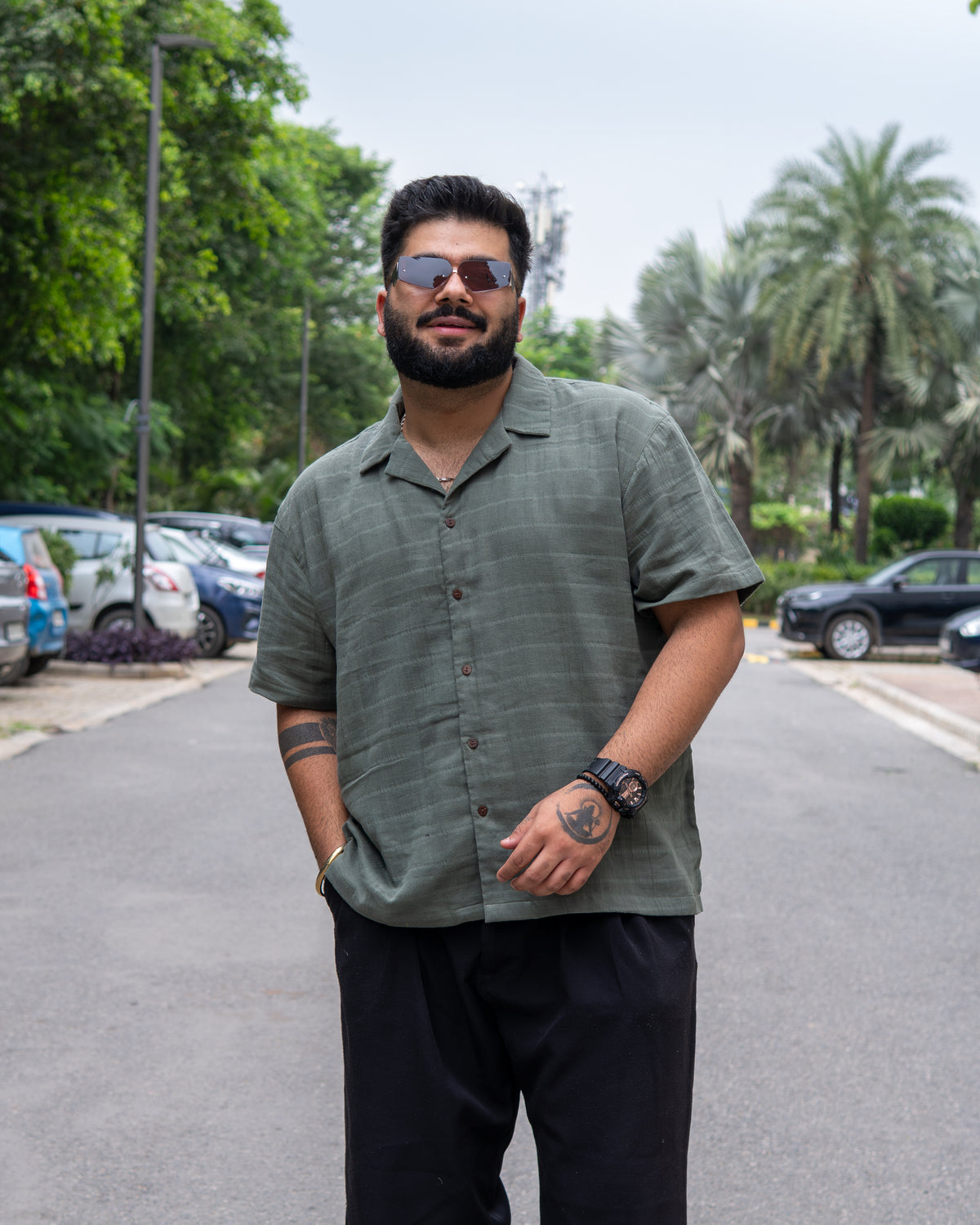 Teal Green RelaxFit Casual Shirt