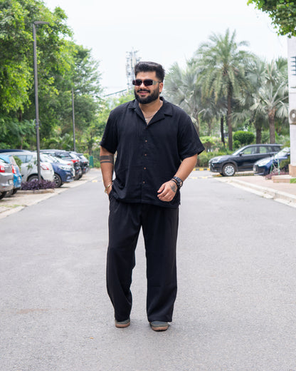 Black RelaxFit  Casual Shirt