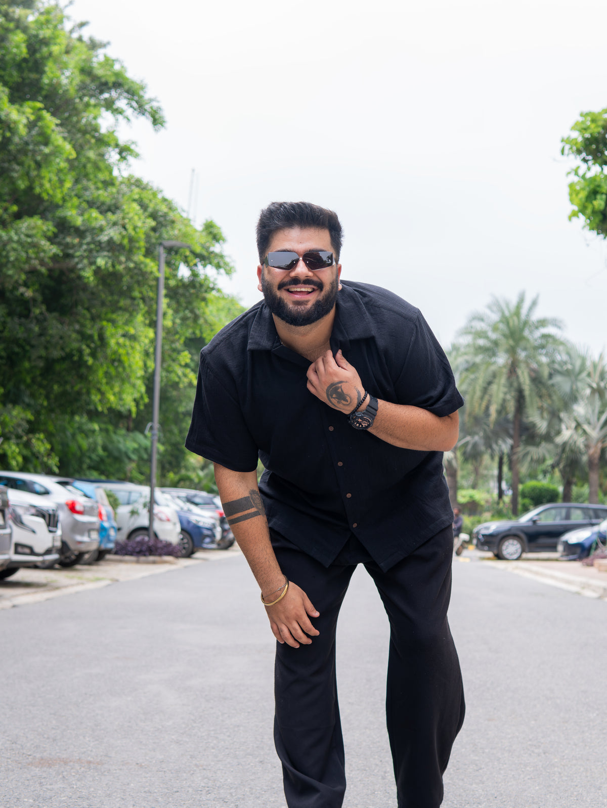 Black RelaxFit  Casual Shirt