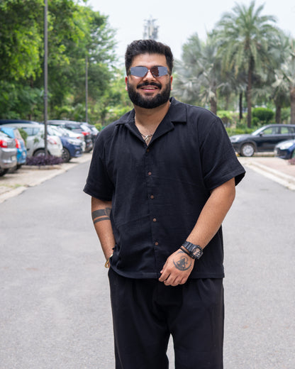 Black RelaxFit  Casual Shirt