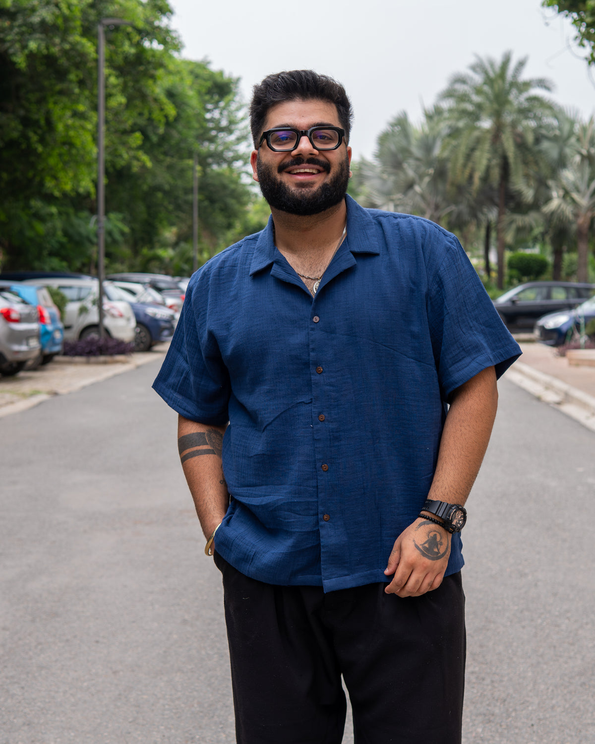 Blue RelaxFit Casual Shirt