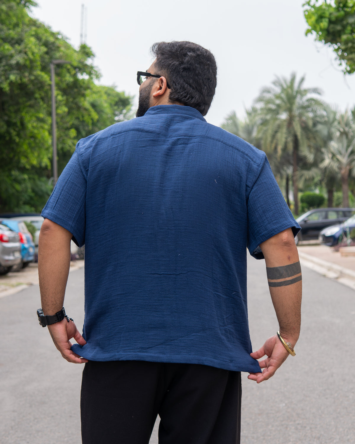Blue RelaxFit Casual Shirt